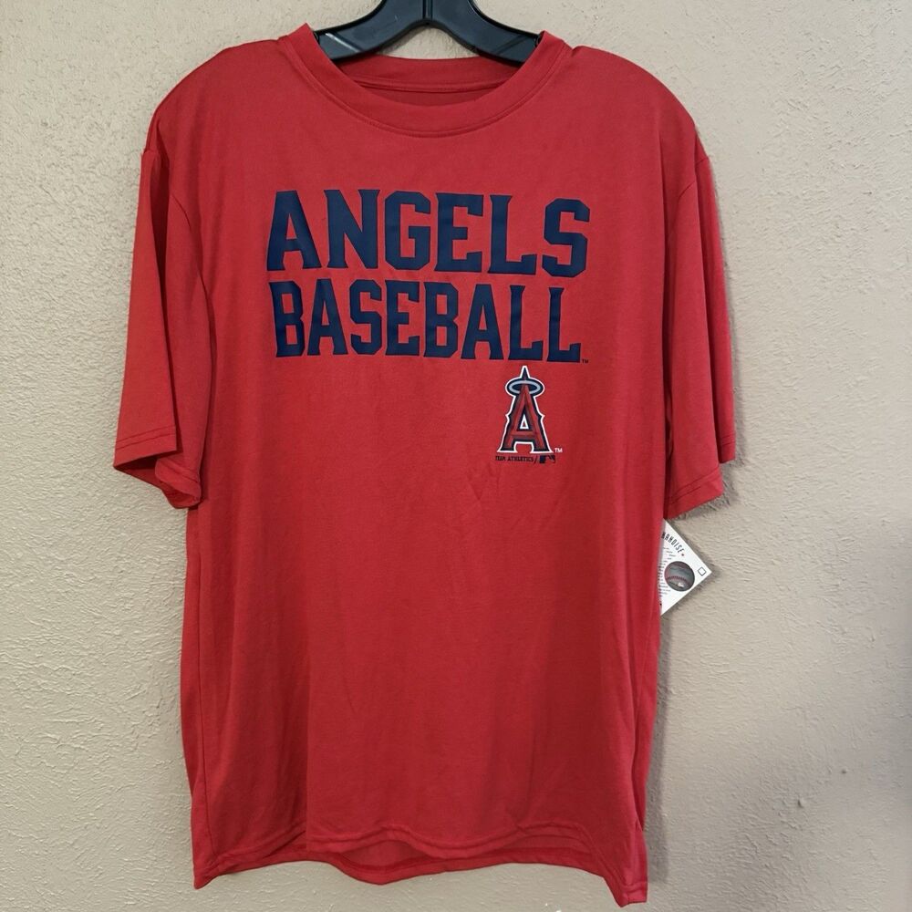 Los Angeles Angels T Shirt Youth XXL (18) MLB NWT Red Genuine Merchandise